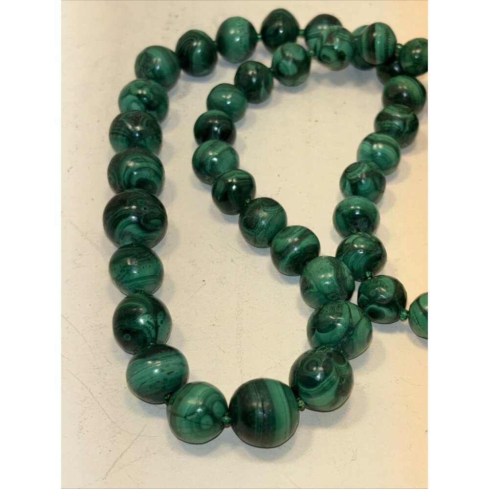 Malachite Beaded Necklace - Picture 8 of 16